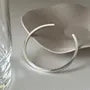 Plain S925 Sterling Silver Open Bangle / Bracelet