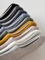 Set Of 2 Pairs: Plain Boat Socks