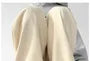 Drawstring Waist Plain Fleece Lined Wide Leg Sweatpants
