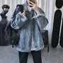 Pocket Detail Denim Single-Breasted Jacket
