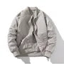 Plain Zip Bomber Jacket
