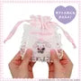 Sanrio Gingham Check Mini Drawstring Pouch Sugarbunnies Shirousa