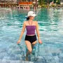 Halter Two Tone Tankini Set