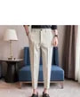 High Waist Plain Tapered Dress Pants