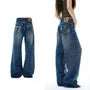 Mid Rise Washed Wide Leg Jeans
