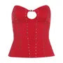 Studded Corset Tube Top