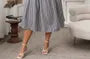 Plus Size Sleeveless Striped Slim-Fit Midi A-Line Dress