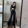 High-Waist Wide-Leg Dress Pants