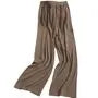 High Waist Plain Drawstring Wide Leg Pants (Various Designs)