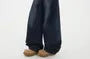Mid Waist Washed Barrel Wide Leg Jeans (Various Designs)