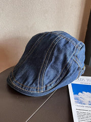 Denim Newsboy Cap