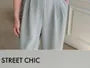Elbow-Sleeve Lapel Collar Plain Wide Leg Jumpsuit