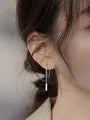 Chained Sterling Silver Dangle Earring