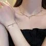 Rhinestone Faux Pearl Alloy Bracelet / Choker