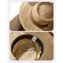 Banded Straw Boater Hat