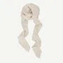 Shirred Knit Narrow Scarf