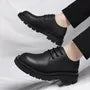 Plain Lace-Up Derby Shoes