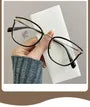 Square Metal Frame Blue Light Blocking Eyeglasses
