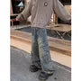 Low Waist Washed Baggy Cargo Jeans