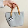 Cat Initial PVC Bag Charm A