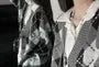 V-Neck Argyle Loose-Fit Button-Up Cardigan