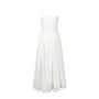Spaghetti Strap Plain Cutout Midi A-Line Dress