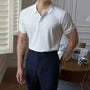 Short-Sleeve Striped Polo Shirt