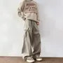 High Waist Wide Leg Cargo Jeans