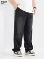 High Waist Washed Loose Fit Jeans