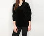 V-Neck Plain Velvet Sweatshirt