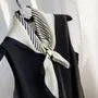 Striped Silky Scarf