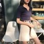 Ribbed Knit Polo Shirt