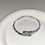 Irregular Rhinestone Ring / Open Bangle / Set