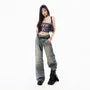 Mid Rise Washed Baggy Jeans (Various Designs)