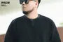 Plus Size Crew Neck Plain Sweatshirt