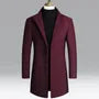 Stand Collar Plain Button Coat