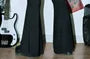 Plus Size High Rise Drawstring Ruched Flared Pants