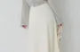 [L - 3XL] Plain Scoop Neck Long-Sleeve Cardigan