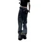 Low Rise Distressed Baggy Jeans