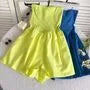 Strapless Wide Leg Romper
