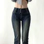 High Waist Skinny-Fit Bootcut Jeans
