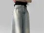 Mid Rise Washed Wide Leg Baggy Jeans