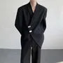 Lapel Long Sleeve Single Breasted Blazer
