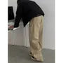Mid Rise Plain Loose Fit Cargo Pants