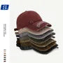 Lettering Applique Distressed Washed Baseball Cap