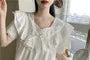 Lace Trim Pajama Top / Shorts / Dress / Set
