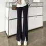 Maternity High Waist Plain Flared Pants