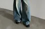 Mid Rise Washed Wide Leg Jeans