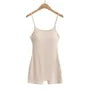 Spaghetti Strap Scoop Neck Plain Romper