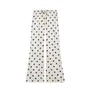 Ruched Asymmetrical Tube Top / Drawstring Waist Flared Pants